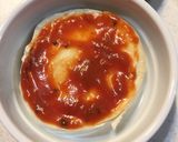 ピザ風おつまみダブルチーズココットカマン作り方3写真