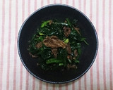 大豆のお肉のしぐれ煮と青菜の和え物★作り方6写真