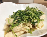 鶏のささみと豆苗炒め作り方3写真