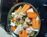 鍋玉第2弾！ひき肉と油揚げで作り方3写真