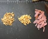 簡単ハムピーナッツバジルソースパスタ!!作り方2写真