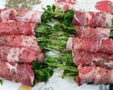 豆苗の豚バラ巻き作り方4写真