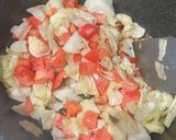 東南アジア風トマト焼きうどん作り方2写真