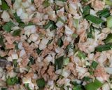 減塩 大豆肉の餃子タネ作り方3写真