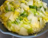 白菜と鶏ひき肉のピリ辛あんかけ作り方1写真