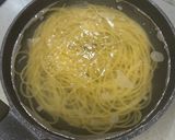長ネギと舞茸と実山椒のパスタ作り方3写真