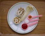 ベジ♪きのこと蓮根のカレーナポリタン作り方1写真