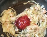 お昼に😊ツナとケチャップのそうめん炒め作り方5写真
