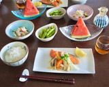 きゅうりと長芋とカニカマの酢の物作り方4写真