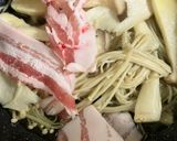 簡単　えのき豚肉の和風パスタ作り方9写真