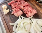 🌺ノア的牛肩ロース♪コザピリ辛•泡盛炒め作り方1写真