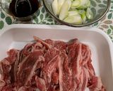 牛バラ薄切りのすき焼き風炒め作り方2写真