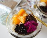 マンゴーと小豆のごま豆花作り方9写真