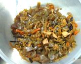 煮物残りの炊き込み御飯作り方2写真