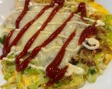 米粉でグルテンフリーの洋風お好み焼き作り方7写真