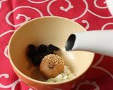 即席みそ汁だよ♪スマイル味噌ボール❤作り方5写真