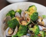 あさりとブロッコリーのサラダ、スープ添え作り方9写真