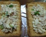 簡単☆トースターで厚揚げツナ入チーズかけ作り方3写真