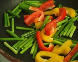 豚ひき肉と彩り野菜の醤油炒め作り方7写真