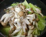 ☆♪しめじとｷｬﾍﾞﾂのｽｰﾌﾟ&煮☆♪作り方2写真