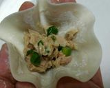 体温まるツナ入小籠包風あっさりスープ作り方5写真