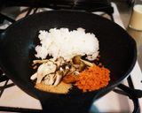 鮭フレークと豆乳で作る ヘルシーリゾット作り方3写真