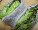 ラップで包もう♪驚愕のレタスサンドイッチ作り方4写真