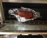 炙りサーモンのねぎ塩にんにく丼作り方1写真