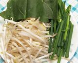 もやしと細ねぎとほうれん草の味噌だれ炒め作り方1写真