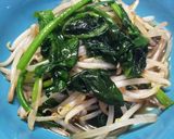 もやしと細ねぎとほうれん草の味噌だれ炒め作り方4写真