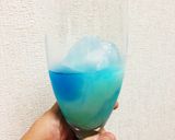 かき氷シロップとカルピスセパレートソーダ作り方2写真
