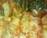 牛乳で仕上げるまろやか味のロールキャベツ作り方7写真