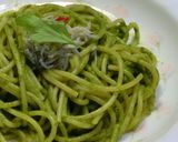 春菊で塩麹ジェノベーゼソース！作り方2写真