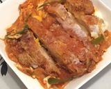 ♡チリソースの親子カツ丼♡作り方5写真