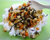 レンジで簡単！蓮根とひじきの混ぜご飯作り方2写真