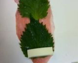 チーズと大葉のくるくる巻きカツ作り方1写真