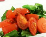 温野菜～ほうれん草&トマト～作り方2写真