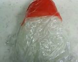 クリスマスに オラフ サンタ キャラ弁作り方2写真