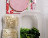 お弁当に☆ハムとほうれん草のグラタン作り方2写真