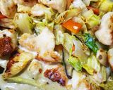 寒い日に!鶏胸肉と白菜のクリーム煮風作り方9写真