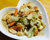 寒い日に!鶏胸肉と白菜のクリーム煮風作り方10写真