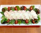 ゆで鶏サラダ☆ハーブヨーグルトソース作り方5写真