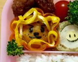 かわいいお弁当♡唐揚げ&卵焼きライオン作り方2写真