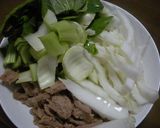 大豆のお肉と白菜の炒め物作り方3写真