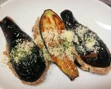 大豆のお肉でナスのはさみ揚げ作り方5写真