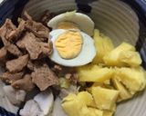 大豆ミートとお芋のサラダ作り方1写真
