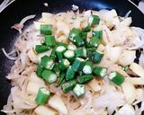 じゃがいも・玉ねぎ・オクラのサブジ作り方4写真