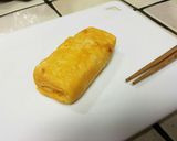 お弁当に♪卵1個で卵焼き作り方4写真