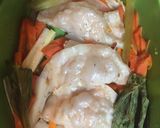 つくね餃子のヘルシー梅ドレ蒸し作り方4写真