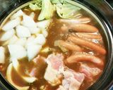 リメイク❗残ったカレーでカレーチーズ鍋作り方3写真